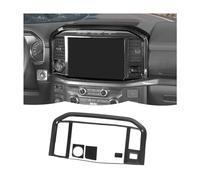 RT-TCZ Center Console Navigation GPS Panel Cover Trim Decoration Interior Accessories for Ford F150 2021+ (Black Carbon Fiber)