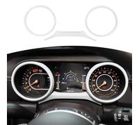 RT-TCZ Dashboard Cover Dash Board Panel Trim ABS Instrument Frame Bezel for Jeep Wrangler 2018-2022 JL JLU Gladiator JT Sport X Sahara Rubicon White