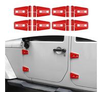 RT-TCZ Door Hinge Cover Trim Exterior Accessories for Jeep Wrangler JK JKU Sport Rubicon Sahara X 2007-2018 Red
