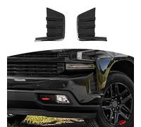 RT-TCZ for Chevy Silverado Front Bumper Cover Trim for Chevrolet Silverado 2019 Up Carbon Fiber Exterior Accessories 2pcs