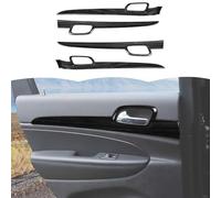 RT-TCZ Inner Door Handle Cover Trim Decor Interior Accessories for Jeep Grand Cherokee 2011-2020 (Black Wood Grain)