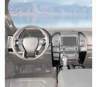 RT-TCZ Interior Trim Kit Cover Center Console Gear Shift Panel Cover Decoration Accessories for Ford F150 2015-2020,13PCS (Black Carbon Fiber)