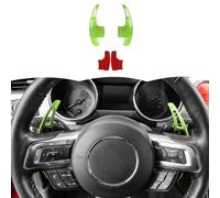 RT-TCZ Steering Wheel Shift Paddle Extended Shifter Trim Cover Decoration Interior Accessories for Ford Mustang 2015-2023,Light green