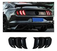 RT-TCZ Tail Light Lamp Cover Guard Trim Frame Bezels Decoration Accessories Compatible with Ford Mustang 2018-2023(2018+ Smoke Black)