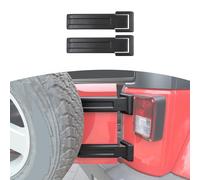 RT-TCZ Tailgate Hinge Cover Spare Tire Rear Original Style Door Hinge Liftgate Trim 2007-2017 for Jeep Wrangler JK & Unlimited (Original Black,2-Pack)