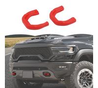 RT-TCZ Tow Hook Covers Bumper Tow Hook Covers Rubber Protector Cover Exterior Accessories for Dodge RAM TRX 2018-2025 (Red)