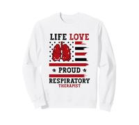 RT Veterans Day American Flag Respiratory Therapist Sweatshirt