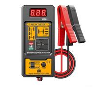 RT01 Automotive for Relay Tester 12V 24V Digital Display for Car Truck Motorcycle - Compatible with 4-Pin 5-Pin Relays, Acid Lithium for AGM