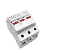 RT18-32X 1/2/3/4P 2/3/4/5/6/8/10/16/20/25/32A Fuse Holders Holder Base Pole 10x38mm AC690V 500V 1Pcs(4P,With core 2A)