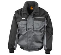 RT71 Workguard Heavy-Duty Jacket Windproof Waterproof Work Jacket, Men, Grey-Black, XXX-Large