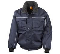 RT71 Workguard Heavy-Duty Jacket Windproof Waterproof Work Jacket, Men, Navy-Navy, XL