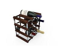 RTA 12 Bottle Traditional Wine Rack-Kit-Dark Pine (FSC)