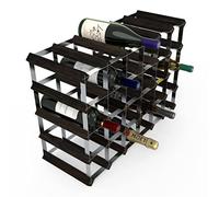 RTA 30 Bottle Traditional Wine Rack - Fully Assembled - Black Pine (FSC)