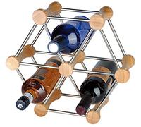 RTA 6 Bottle Hexagon Wine Rack System Extendable Wine Rack Natural Pine