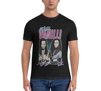 RTAuesser Milli Vanilli - 80's Fanart Aesthetic Design Tribute T-Shirt Black S