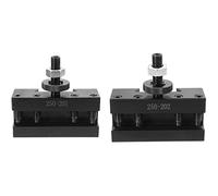 Rtauhife 2Pcs Quick Change CNC Lathe Tool Post Turning Facing Holder Holder for Lathes Tools-250-201 & 250-202