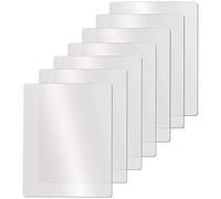 Rtauhife Clear Flexible Plastic Cutting Board Mats Set, Frosted Clear Kitchen Cutting Board Clear Mats 17.5 x 12 Inches, Set of 7