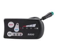 Rtauhife Electric Bicycle 36V48V S800 LED LCD Meter Control Panel Display for Ebike Controller 5 Pin Waterproof Plug Connector