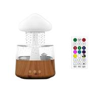 Rtauhife Mushroom Air Humidifier Rain Cloud Night Light Smell Distributor Sounds Diffuser Remote Control