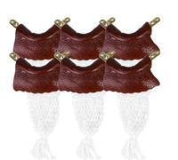 Rtauhife Snooker Pocket Nets Billiard Pool Table Pocket Net Replacement Snooker Table Leather Pockets Set of 6