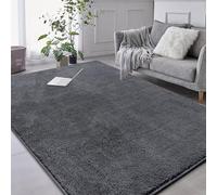 RTBQJ-AT Rugs Living Room 160x230 cm Soft Fluffy Grey Rug, Non-slip Washable Rugs for Bedroom, Extra Large Rug for Living Room Bathroom, kitchen, Laundry Luxury Room Decor