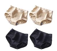 RTcald 4 Pcs 3D Butt Lift Breathable Panties,Tummy Control Butt Lifter Panties,Middle Waist Panties,Women Seamless Butt Lifter Shorts (G)
