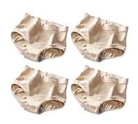 RTcald 4 Pcs 3D Butt Lift Breathable Panties,Tummy Control Butt Lifter Panties,Middle Waist Panties,Women Seamless Butt Lifter Shorts (H)