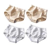RTcald 4 Pcs 3D Butt Lift Breathable Panties,Tummy Control Butt Lifter Panties,Middle Waist Panties,Women Seamless Butt Lifter Shorts (B)
