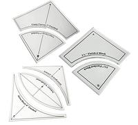 RTcald Quick Curve Quilt Template Set,DIY Handmade Patchwork Quilting Ruler Template,Acrylic Quilt Template Set,Quilting Supplies (3 set)