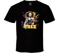 RTCJRT Men's T Rex - Marc Bolan 1 Black T Shirt