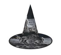 RTCVXZDSA Astronauts At Work Halloween Hat – Full Print Design, Comfortable Oxford Cloth, Foldable And Lightweight For Parties And Role Play