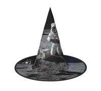 RTCVXZDSA Astronauts At Work Halloween Hat – Full Print Design, Comfortable Oxford Cloth, Foldable And Lightweight For Parties And Role Play