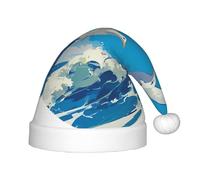 RTCVXZDSA Birds And The Sea Kids' Holiday Hat – Festive Party Hat With Plush Pom-Pom, Perfect For Christmas, Halloween, And New Year'S Celebrations
