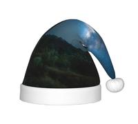 RTCVXZDSA Cosmic Starry Sky Kids' Holiday Hat – Festive Party Hat With Plush Pom-Pom, Perfect For Christmas, Halloween, And New Year'S Celebrations