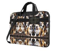 RTCVXZDSA English Bulldogs Stylish Laptop Bag With Full-Print Design – Lightweight And Protective 600d Oxford Polyester Bag With Soft Lining, Perfect For Work, Travel & School