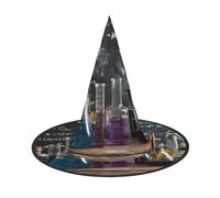 RTCVXZDSA Equipment For Scientific Experiments Halloween Hat â€“ Full Print Design, Comfortable Oxford Cloth, Foldable And Lightweight For Parties And Role Play