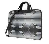 RTCVXZDSA Grey Zen Stones Picture Stylish Laptop Bag With Full-Print Design – Lightweight And Protective 600d Oxford Polyester Bag With Soft Lining, Perfect For Work, Travel & School