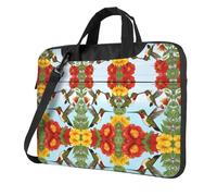 RTCVXZDSA Hummingbirds Red Flower Hibiscus Stylish Laptop Bag With Full-Print Design – Lightweight And Protective 600d Oxford Polyester Bag With Soft Lining, Perfect For Work, Travel & School