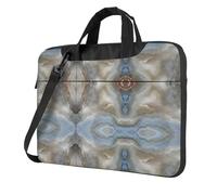 RTCVXZDSA Onyx Stone Pale Blue Stylish Laptop Bag With Full-Print Design â€“ Lightweight And Protective 600d Oxford Polyester Bag With Soft Lining, Perfect For Work, Travel & School
