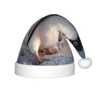 RTCVXZDSA Penguins On The Ice Kids' Holiday Hat â€“ Festive Party Hat With Plush Pom-Pom, Perfect For Christmas, Halloween, And New Year'S Celebrations