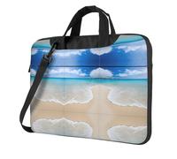 RTCVXZDSA Serene Coastal Stylish Laptop Bag With Full-Print Design â€“ Lightweight And Protective 600d Oxford Polyester Bag With Soft Lining, Perfect For Work, Travel & School
