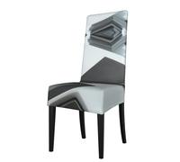 RTCVXZDSA The Books On The Table Dining Chair Protector â€“ Stretchable All-Over Print Design, Fits Most Armless Chairs (Back Height 18-22")