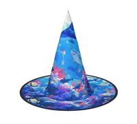 RTCVXZDSA The Underwater World Halloween Hat - Full Print Design, Comfortable Oxford Cloth, Foldable And Lightweight For Parties And Role Play
