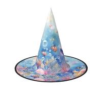 RTCVXZDSA The Underwater World Halloween Hat - Full Print Design, Comfortable Oxford Cloth, Foldable And Lightweight For Parties And Role Play