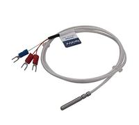 RTD PT100 Three-Wire Waterproof Temperature Sensor, Stainless Steel Probe (4 × 30 mm) Range: -50-200 (6.6 feet)