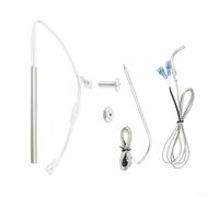 RTD Temperature Sensor and Ignition Radiator Kit for Louisiana Pellet Grills, 200 W Heating Element with 5 Inches, Stainless Steel Temperature Sensor with 48 Inch Cable, Barbecue Accessories