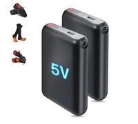 RTDEP 5V 6000mAh Li-Polymer Rechargeable Battery, 4 Heating Level, Heated Socks Extend Batteries, Replacement Battery for Heated Insoles, Heated Gloves, Heated Hats