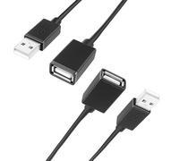 RTDHO 2 Pack USB 2.0 Extension Cable,2m USB A Male to A Female Extender Cable,480Mbps Data Transfer Extension Lead Cables for Printer,Scanner,Camera,Keyboard,Card Reader,Hard Drive,USB Disk,Webcam