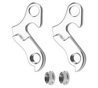 RTDHO 2Pcs Bike Rear Derailleur Hanger Adapter Bicycle Tail Hook Bike Rear Gear Mech Derailleur Hanger Hook Aluminium Alloy with Screws for MTB Road Bikes and Most Bicycle