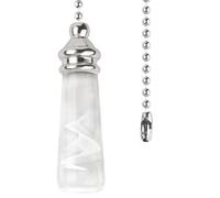 RTDHO Bathroom Light Pull Chain Extension with Ball Chain 100cm Length,Chrome Bathroom Lights Pull Cord with Handle Weight Pull Cord Light Switch for Ceiling Lights Ceiling Fan Toilet Blind